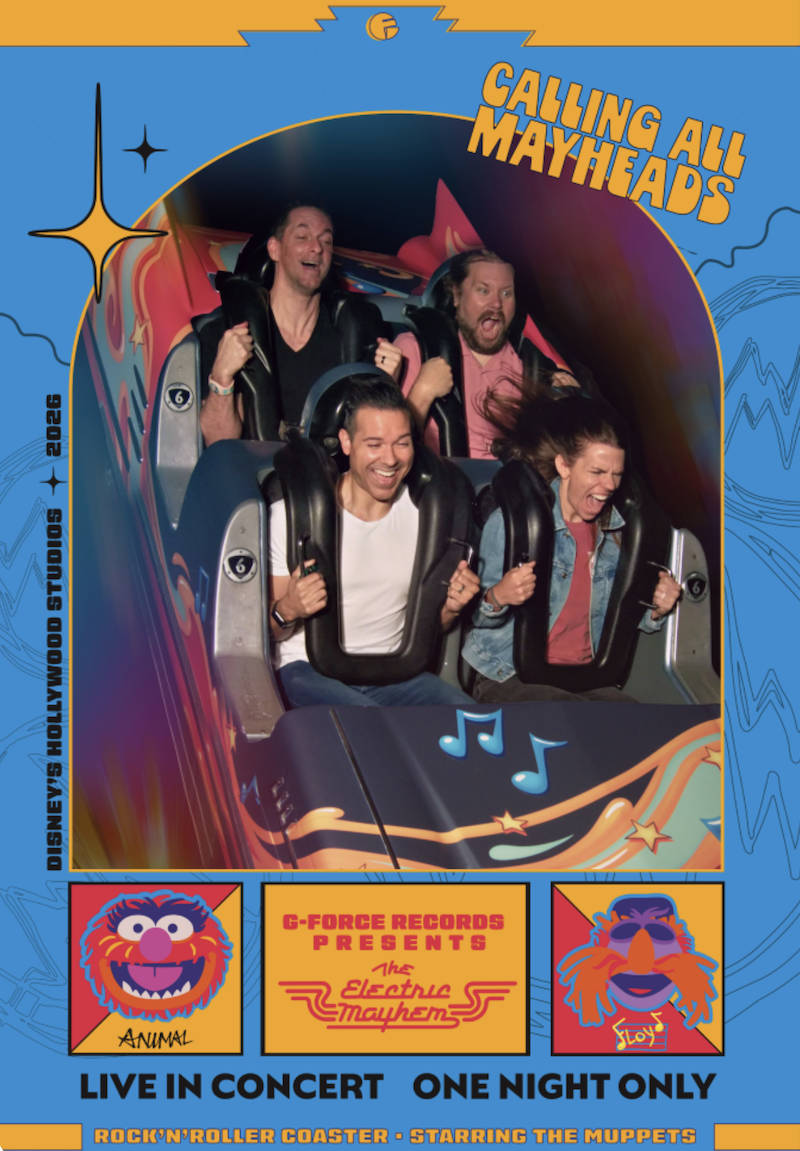 A visual representation of the Rock \'n\' Roller Coaster ride vehicle.